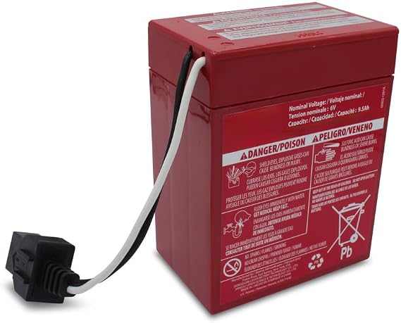 Unbranded New Power Wheels Super 6 Volt Red Battery (6V) 00801-0712