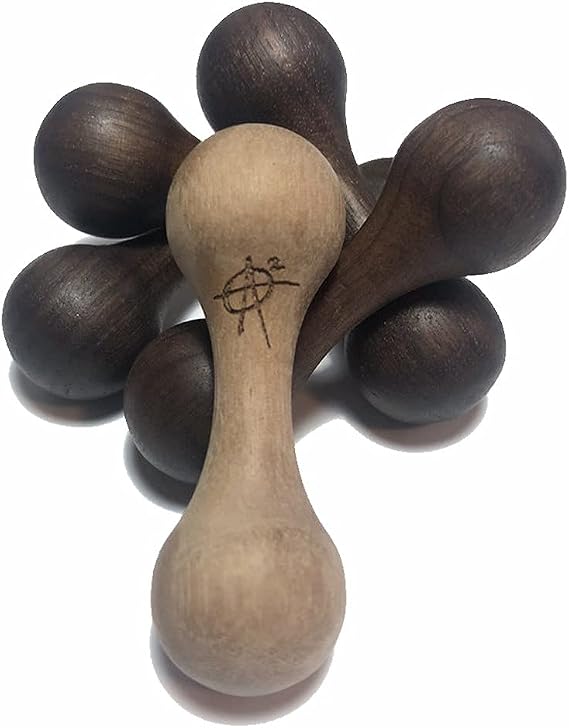 Wooden Knucklebone Skill Toy- Begleri - (Walnut)