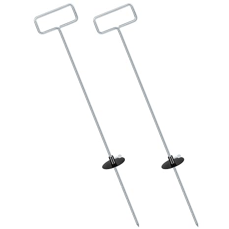 2 Pcs Asphalt Depth Gauge 30 Inch Adjustable Metal Asphalt Depth Checker with 7 Quick Set Levels Pavers Tools for Precision Fresh Paving Measuring Applications(Silver)
