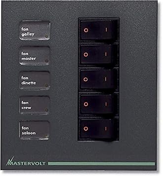 Mastervolt Modular Switchboard for 5 Breakers & Switches Panel Code B-2-AA