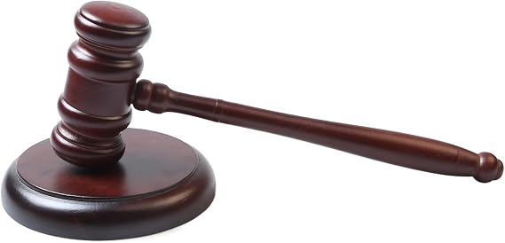 Judge Gavel and Sound Block Set, Handcrafted Wooden Hammer | Well-made wooden gavel set, suitable for auctions, meetings and mock trials