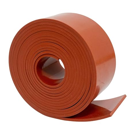 .125" (1/8") Thick x 8" Wide x 10'ft Industrial Silicone Rubber|Temperature-Resistant, Versatile, Durable & Flexible|Weatherproof, Gasketing|UV, Moisture Resistant