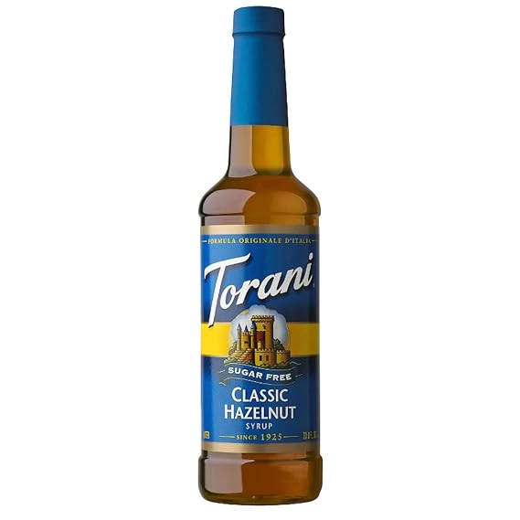 Torani Sugar Free Syrup, Classic Hazelnut, 25.4 Fl Oz