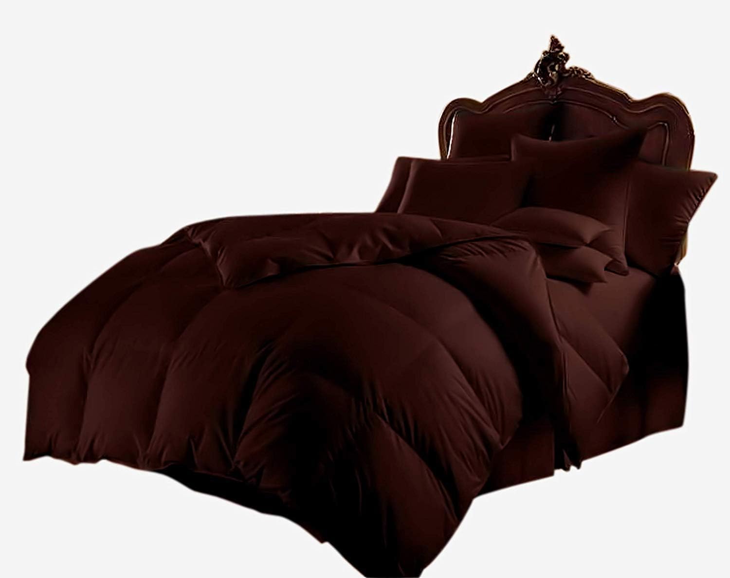 Kanak Bedding- 5pc Sheet Set with 300GSM Comforter Size-Twin XL, 100% Cotton, 600 Thead Count, Colour Black