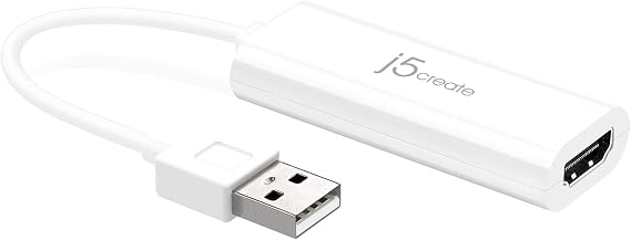 j5create USB to HDMI Display Adapter- USB to HDMI 1080P Cable Converter