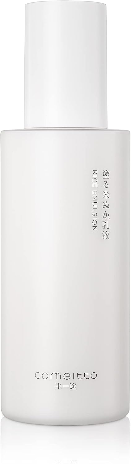 COMEITTO Rice Emulsion 150ml, 80% Pure Organic Rice Bran Water, Soft Smooth Skin Texture, Face Moisturizer