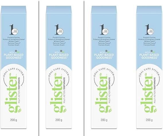 Amway Glister Toothpaste Pack of 4 Mint Toothpaste(400 g)