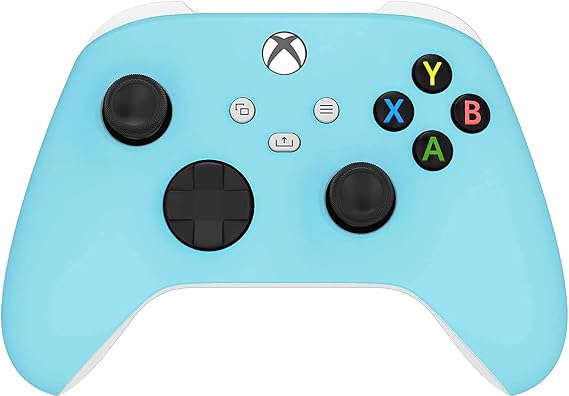 Custom Controllerzz Wireless Controller for Microsoft Xbox Series X/S & Xbox One - Custom Soft Touch Feel - Custom Xbox Series X/S Controller (X/S Baby Blue)
