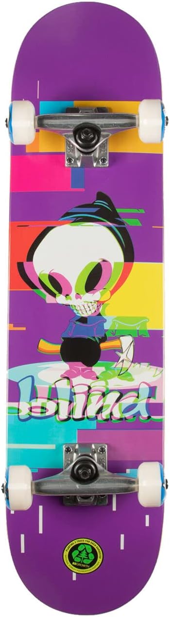 Reaper Glitch Complete Skateboard 8.0 x 31.18 Purple