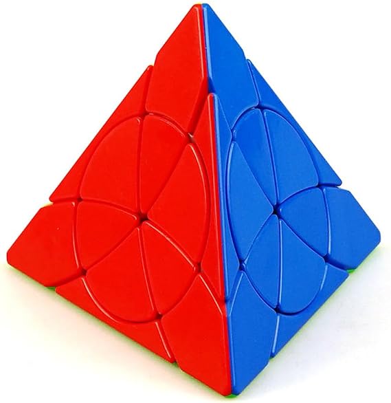 Oostifun YongJun YJ Petal Pyraminx Cube Pyramid Triangle Four-axis Tetrahedron Puzzle Smooth Turning Cubes Toy (Multicolor)