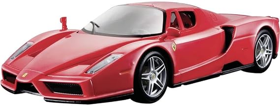 Bburago Ferrari Race & Play Ferrari ENZO Super Car - 1:24 Scale - Incredibly Detailed Die-Cast Replica Collectible Model Vehicle