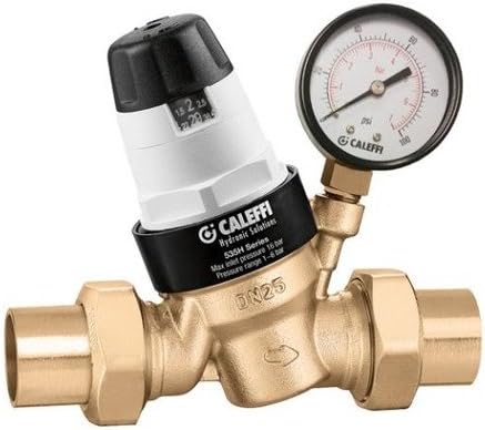 Caleffi 535381HA 535H Series Reducing Valve ASSE 1003, Female 1 1/2" NPT with Pressure Gauge