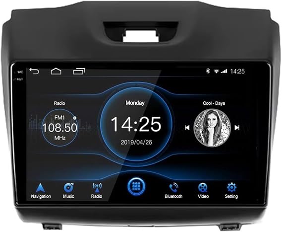 Android 9 Inch Touchscreen Car Radio Stereo for Isuzu D-MAX DMAX Chevrolet S10 2012-2018 with Carplay Android Auto GPS Navigation with BT WiFi USB Mirror Link FM Auto Parts(2+32G)