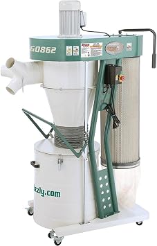Grizzly Industrial G0862-3 HP Portable Cyclone Dust Collector