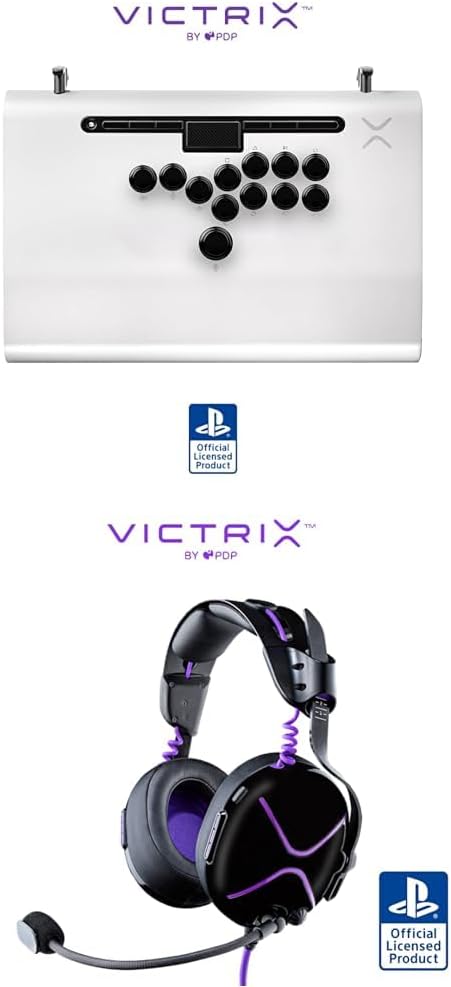 VICTRIX by TURTLE BEACH Pro FS-12 レバレスアケコン ホワイト + Pro AF パッシブ プロ仕様有線ゲーミングヘッドセット 特別セット