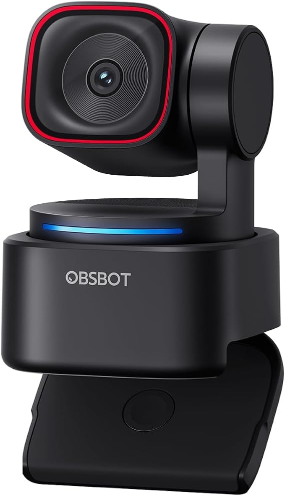 OBSBOT Tiny 3 Lite AI-Powered Spatial Audio 4K Webcam, AI Tracking PTZ