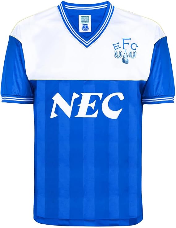 Score Draw Everton 1986 Retro Football Shirt