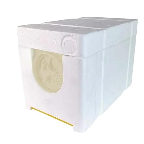 Nuc Box for Bees Queen Bee Breeding Box Beekeeping Mating Hive Box Bee King Incubator Bee Mating NUC Hive Queen Rearing NUC Beehive Beekeeping(White Door)