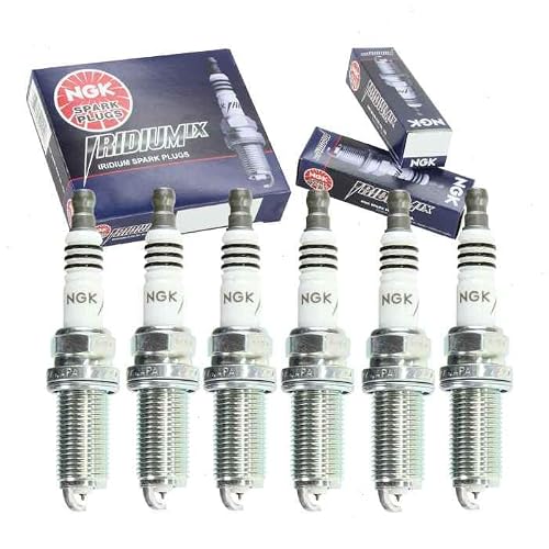 6 pc NGK Iridium IX Spark Plugs compatible with Volvo S80 3.0L 3.2L L6 2007-2015