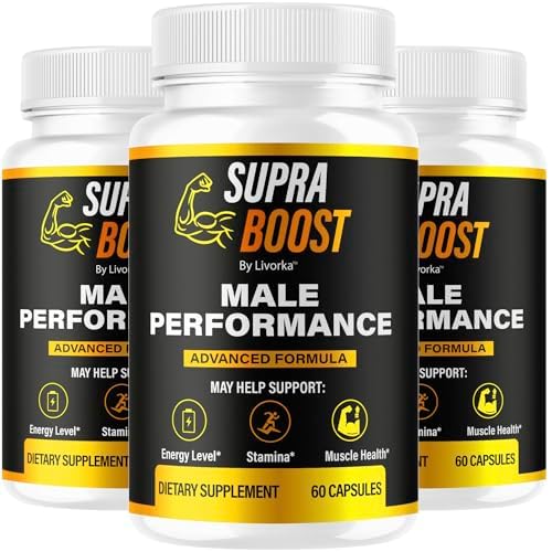 3 Pack SupraBoost - Official SupraBoost Premium Capsules Daily Advanced Formula All Natural Support Capsulas - Maximum Strength, Pastillas for Overall Health Wellness, 180 Capsules for 3 Months