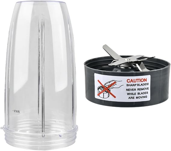 Blender Replacement 32OZ Cups and Extractor Blade for Compatible with 900W/600W Series,Blender Accessories for Compatible with Replacement Parts