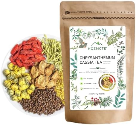 HQZMCTE Natural Herbal tea Healthy tea Cassia Seed Flower Tea 150g Eyesight Blood pressure lowering Lipid lowering, Green Food