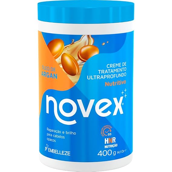 Novex Argan Oil Deep Conditioning Hair Mask 35 oz - Prevents & Repairs Split Ends