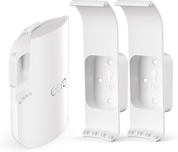 eero Max 7 Wall Mount Holder,Space-Saving Design Mounting Bracket (2-Pack)