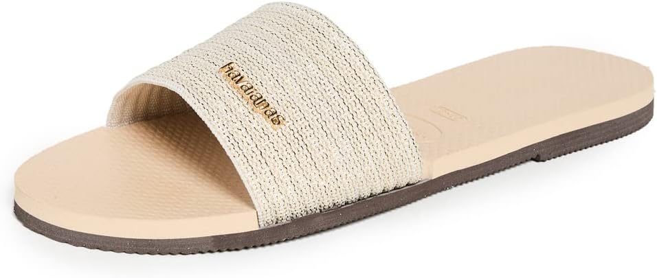 Havaianas You Malta Metallic Flip Flop Sandal Golden 41/42 Brazil (US Men's 9/10, Women's 11/12) M