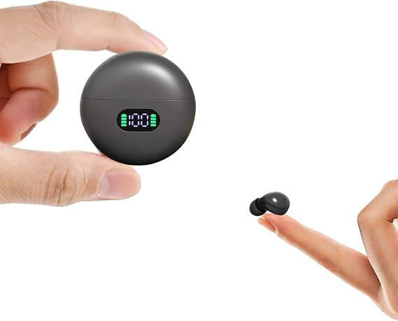 Xmenha Mini Invisible Earbuds Wireless Bluetooth Blue Tooth Ear Buds for iPhones Android Small Ears Canal Discreet Hidden Tiny Smallest Micro Comfortable Earbuds Low Profile Sleep Headphones for Work