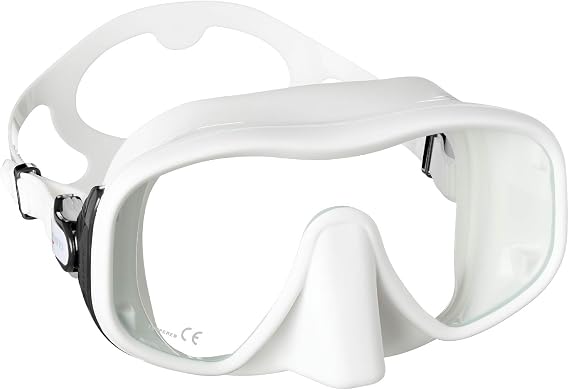Mares Jupiter Mask for Scuba Diving and Snorkeling - Lightweight Frameless Single Lens Silicone Mask with Wide Field of Vision