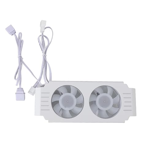RAM Cooling Fan Memory Cooler DDR DDR2 DDR3 DDR4 DDR5 with 5V 3 Pin ARGB Sync Light for PC Gaming Computer Chassis (White)