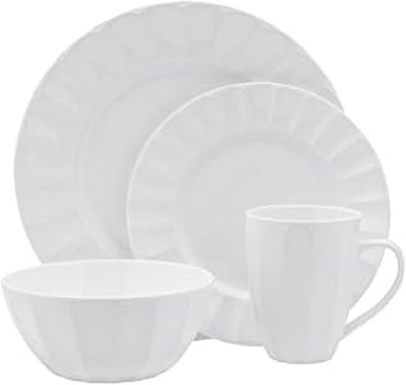 Mikasa Bonaire 16 Piece Dinnerware Set, Service For 4
