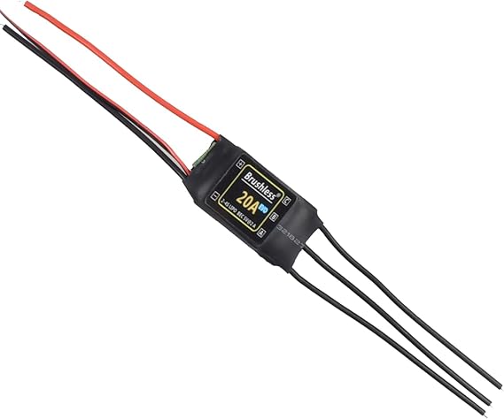 RC Helicopter HV 20A Brushless BHLeli ESC 2-4S LiPo Battery 2A/5V BEC Output FPV Racing Quadcopter Aircraft Fixed Wing Multi-axis Drone Airplane