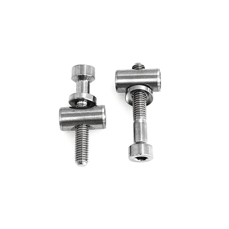 heyous 2 Sets Bicycle Seat Rod Screw Set M5x30mm Seatpost Screw TC4 Titanium Screw for Bicycle Replacement Parts