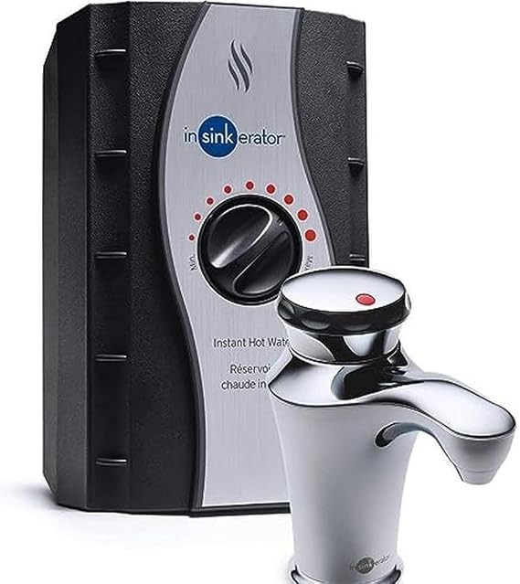 InSinkErator Invite Contour Instant Hot Water Dispenser System - Faucet & Tank, Chrome, H-Contour-SS