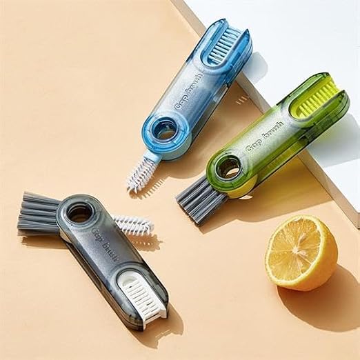 3 Function Practical Bottle Cleaning Brush Multi-Purpose Brush For Kitchen Bathroom Vehicle
