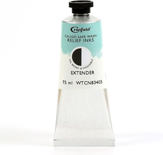 Cranfield Caligo, Safe Wash Relief Ink, 75ml Tube, Extender, WTCN83405