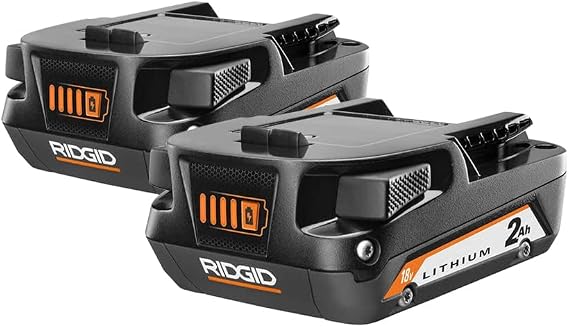 RIDGID 18V Compact Lithium-ION Battery 2-Pack AC8400802P