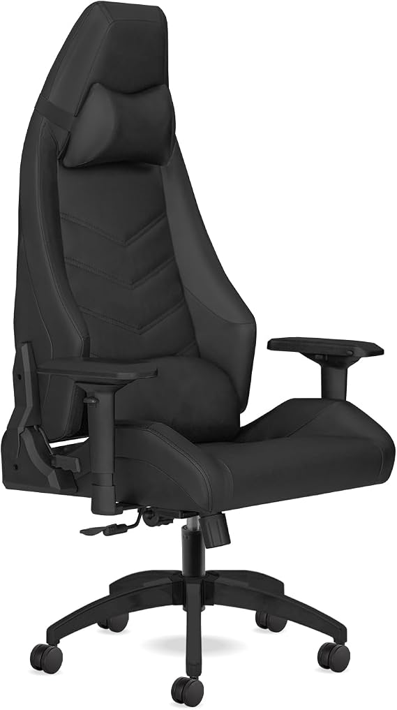 Titan TT Pro Premium Oyuncu Koltuğu PU Deri 4D Kolçaklı Bilgisayar Koltuğu Siyah (Deri, Siyahh)