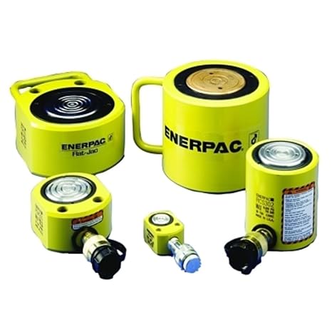 Enerpac RCS-502 Single-Acting Aluminum Hydraulic Cylinder with 50-Ton Capacity, Single Air Port, 2.38" Stroke