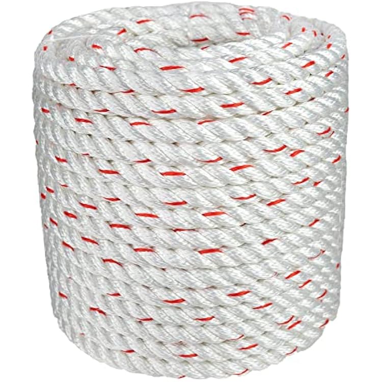 Arborist Bull Rope | High Strength Polyester | Tree Hoist Rigging Line | 12 inch x 100 feet, no Eye Splice