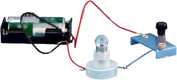 1Pc Circuit Material Electrical Circuit Experiment Kit,Small Bulb Lights Up Kit Basic Physic Science Playset Science,Learning and Education,Science Kits