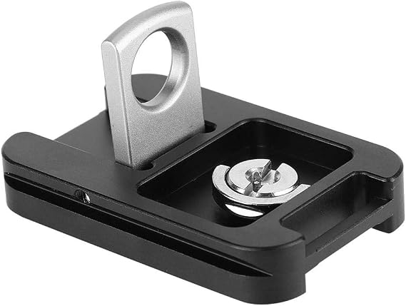 Quick Release Plate, QR-60 Aluminum Alloy Camera Universal Quick Shoe Plate with 1/4 Inch Screw Mount Tripod Plate & Strap Buckle for Arca- Tripod Ball Head
