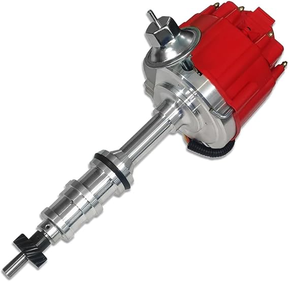 Red Cap HEI Ignition Distributor 65K Coil Fits Ford BBF FE V8 352 360 390 427