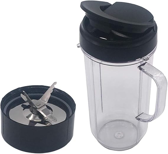 Joystar Replacement Part Ice Shaver Blade extra 20oz cup with lid for Magic Bullet Blender, Mixer, Juicer, Food Processor (Model MB1001/MB 1001B/MBR-1701 /MBR-1702 /MBR-1101 /MB-BX1770-02/MBR-0301) (2