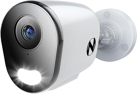 Night Owl Add On Wired IP 4K HD Indoor/Outdoor Deterrence Camera with 2-Way Audio (1-Pack) - Camera Cable Not Included (Requires Compatible NVR - Sold Separately)