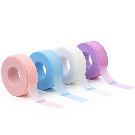 LZM Silicone Gel Lash Tape for Lash Extensions 4 Rolls 4 Colors
