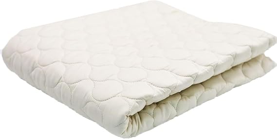 ORGANIC TEXTILES 100% Organic Cotton Baby Mattress Pad - GOTS Certified - Cradle (36x18) - Flat