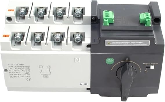 Genset Type ATS Dual Power Automatic Transfer Switch Compatible Generator Controller 80A 125A 250A 4P 400A 630A(80A)